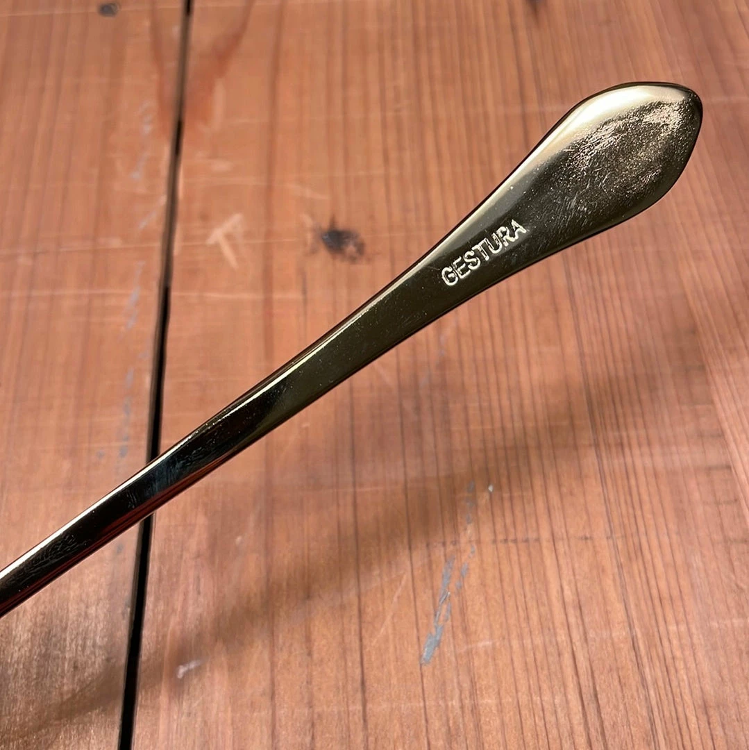 Gabriel Rudolph Kitchen Tools Gestura 9” 01 Oro Golden Stainless Steel Kitchen Spoon