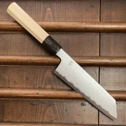 Sakai Kikumori 'Kikuzuki Uzu' 180mm Kiritsuke Santoku - Aogami 1 - W/ Saya