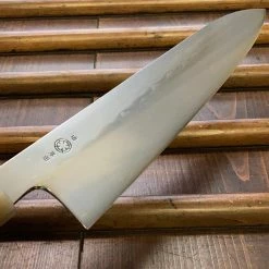 Takada No Hamono 240mm Gyuto Aogami 2 Mizu Honyaki - Ebony & Horn Octagon - On Order
