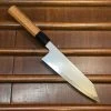 H&K Myojin Naohito 180mm Bunka SG2 Stainless Kasumi Teak Myojin Riki Sesakusho