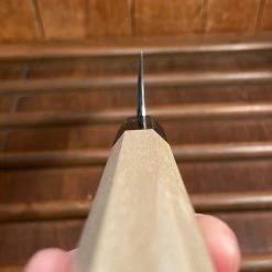 Hitohira Kikuchiyo Rikichi 240mm Mioroshi Deba Shirogami 3 Ho Wood W/ Saya