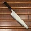 Hitohira Imojiya TH 240mm Gyuto VG10 Damascus Fusion Ebony Handle