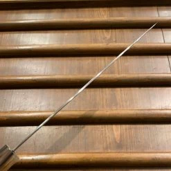 Hitohira Togashi 240mm Gyuto Kasumi Stainless Clad Shirogami 1 Ebony Handle