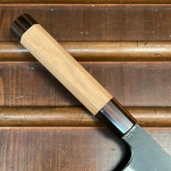 Hitohira Togashi 240mm Kiritsuke Gyuto Aogami 2 Kurouchi Cherry Handle (Ebony End)