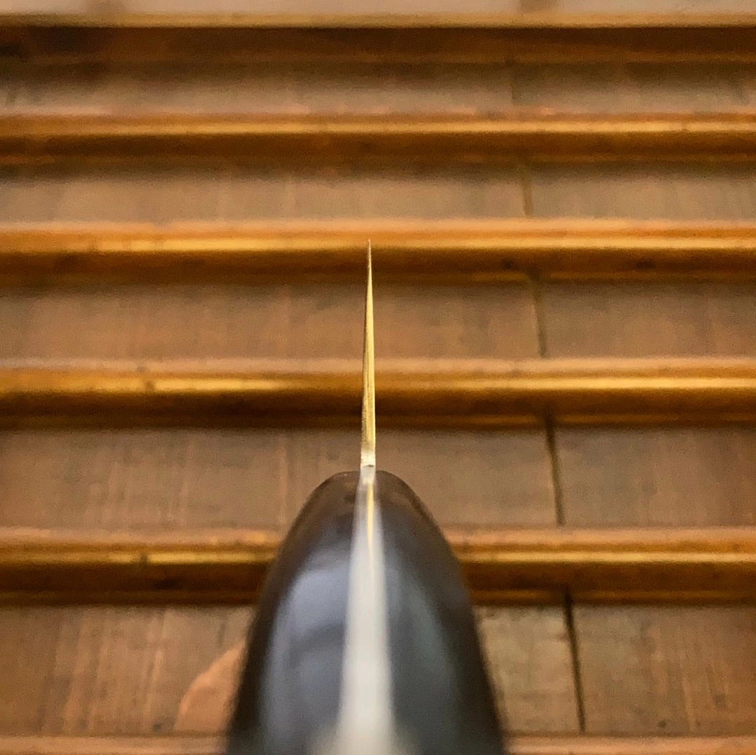 Hitohira New Old Stock Imojiya OKD 180mm Santoku Stainless Clad Shirogami 2 Pakka Handle