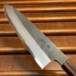 Hitohira Togashi 240mm Gyuto Aogami 2 Kurouchi Cherry Handle (Ebony End)
