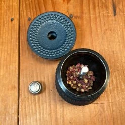 Kitchen Tools Peugeot Bali Fonte Manual Pepper Mill In Cast Iron Blue 8 Cm