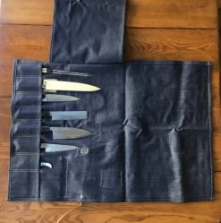 Ubi-IND Blue Denim Knife Roll