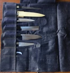 Ubi-IND Blue Denim Knife Roll