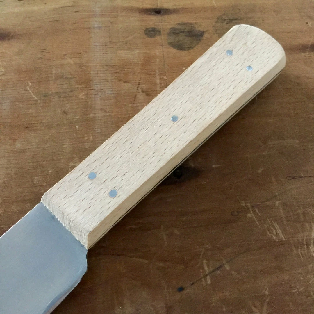 J Adams John Nowill 10" Bullnose Butcher Knife Carbon Steel 19th C Pattern Sheffield John Nowill & Son