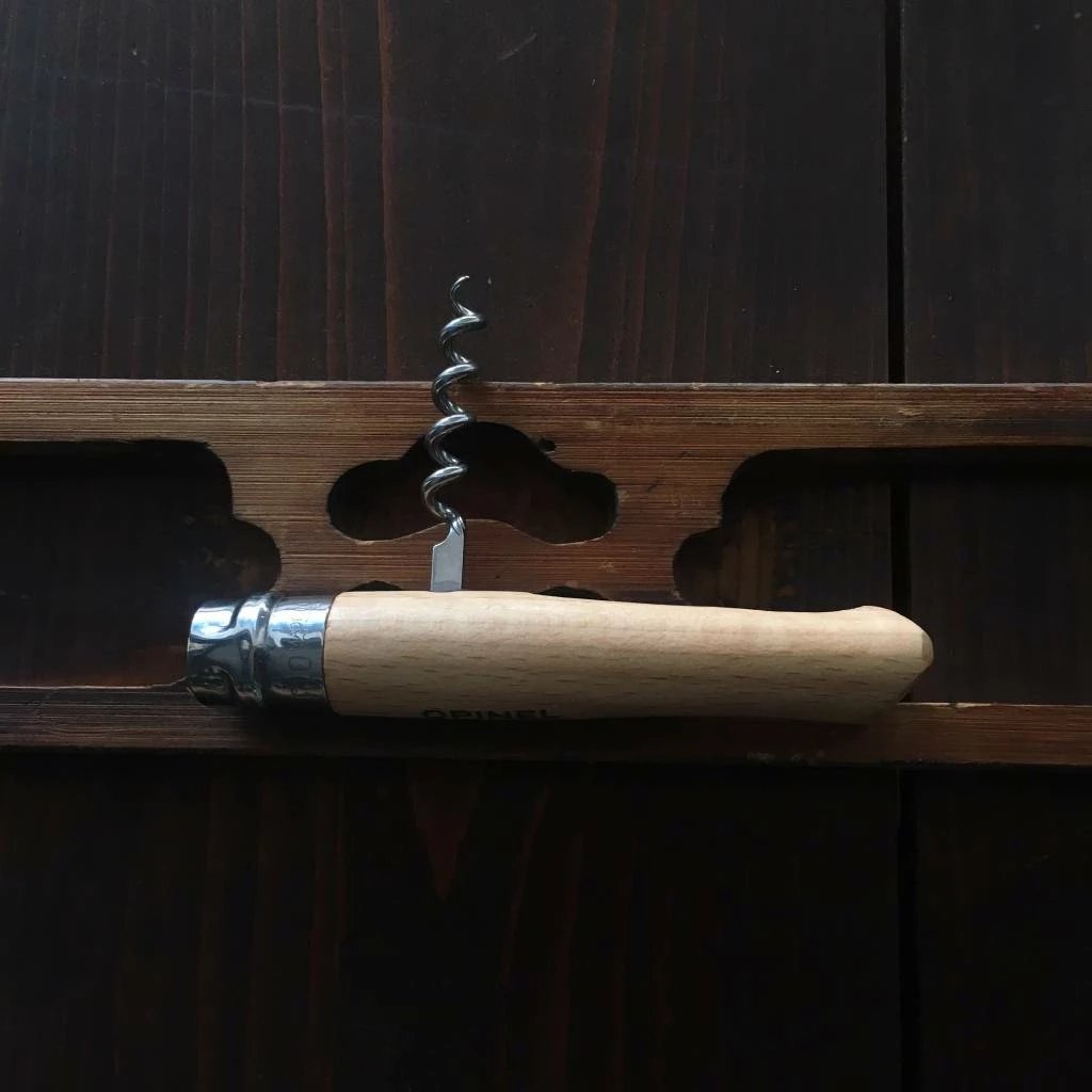 Opinel #10 Folding Knife - W/ Corkscrew - Stainless