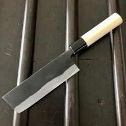 Nakajo Kaji-bei 135mm Nakiri Iron Clad Shirogami 2 Kurouchi