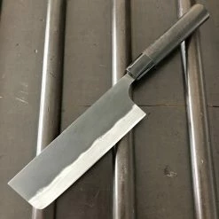 Nakajo Kaji-bei 165mm Nakiri Iron Clad Aogami 2 Suminagashi Kurouchi