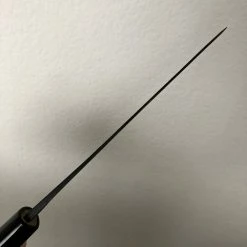 Nakajo Kaji-bei 165mm Santoku Iron Clad Shirogami 2 Kurouchi