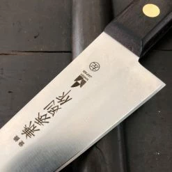 Hitohira Kanehide 150mm Lefty Honesuki Kaku Semi Stainless Japanese Butcher Knife