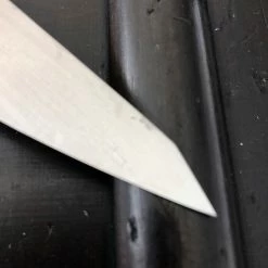 Hitohira Kanehide 150mm Lefty Honesuki Kaku Semi Stainless Japanese Butcher Knife