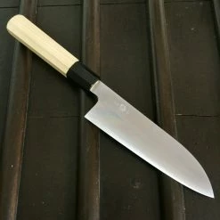 Takada No Hamono 180mm Santoku - Aogami 2 Iron Clad - Ho & Horn Octagon - On Order Waiting Room