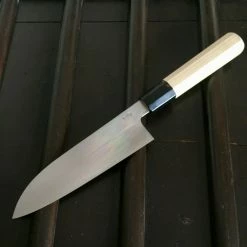 Takada No Hamono 180mm Santoku - Aogami 2 Iron Clad - Ho & Horn Octagon - On Order Waiting Room