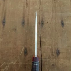 Pallares Drop Point 12cm Fixed Blade'N. 3' Carbon - Stacked Leather Handle W/ Sheath